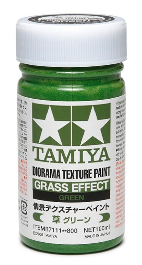 TAMIYA Makeup Material Series Scenery Texture Paint 100ml Model Paint 87111 No.111 (Grass Green)
TAMIYA Makeup Material Series Scenery Texture Paint 100ml Model Paint 87111 No.111 (Grass Green)