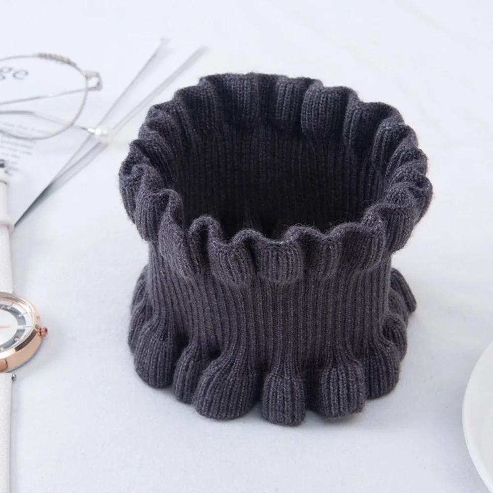 Fashion Knitted Neck Warmer Scarf Double Wood Ear Solid Color Fake Collar Winter Warmth Accessories Women темно-сірий колір
Fashion Knitted Neck Warmer Scarf Double Wood Ear Solid Color Fake Collar Winter Warmth Accessories Women темно-сірий колір