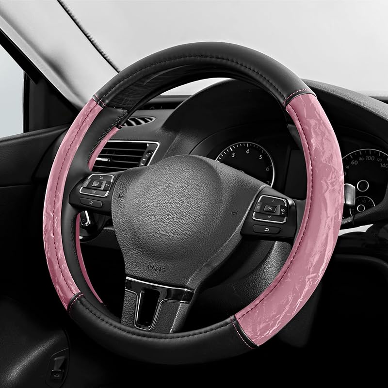 PIC AUTO Накидка на руль, Защитная накидка на руль автомобиля из кожи с текстурой шелка, Удобный хват, Универсальная, для рулей 14,5-15,5 дюймов, Противоскользящая розовый
PIC AUTO Накидка на руль, Защитная накидка на руль автомобиля из кожи с текстурой шелка, Удобный хват, Универсальная, для рулей 14,5-15,5 дюймов, Противоскользящая розовый