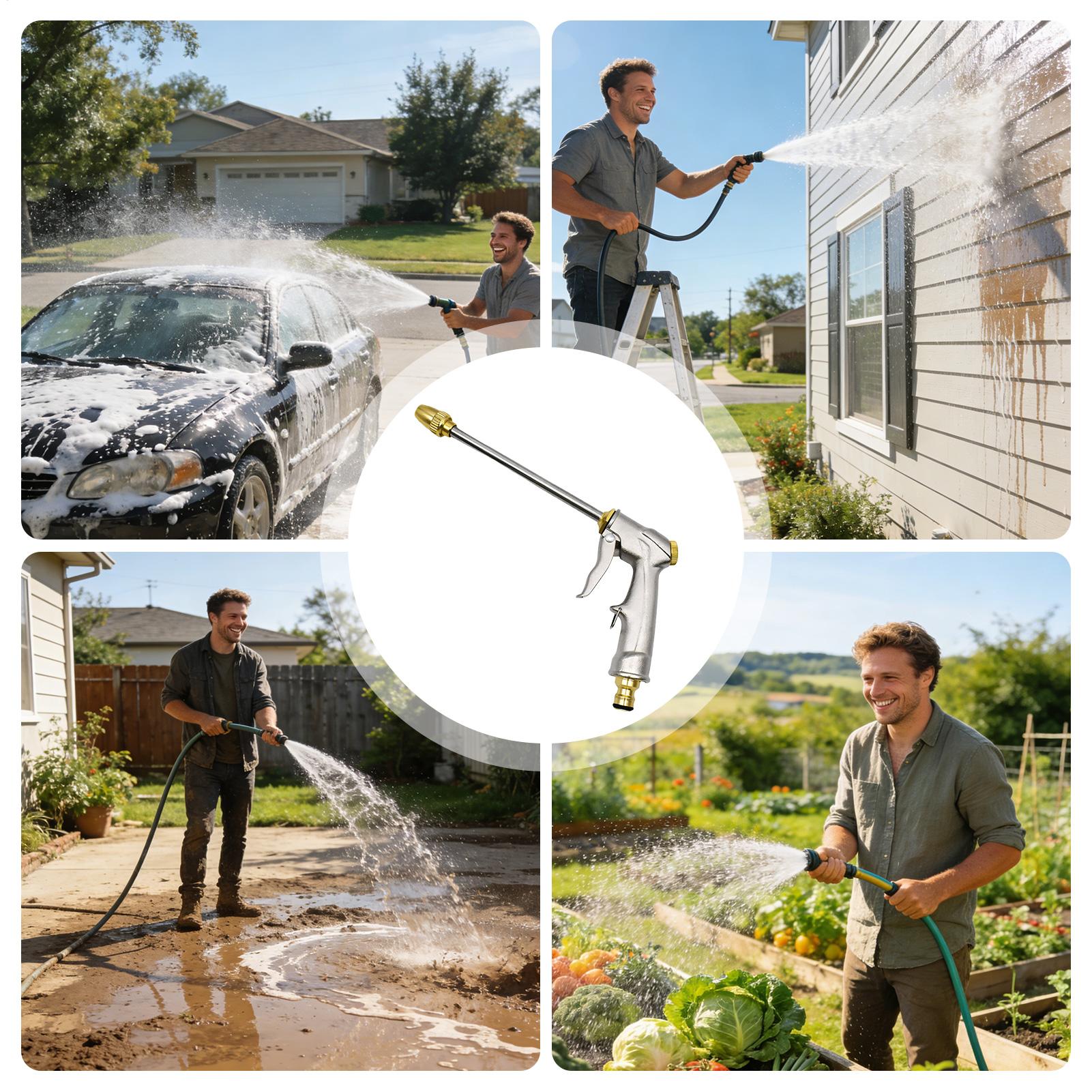 High Pressure Hose Nozzle Heavy Duty Sprayer Attachment Rotatable Water Hose Nozzle For Lawn Garden Yard Cleaning Washing Car China Mainland
High Pressure Hose Nozzle Heavy Duty Sprayer Attachment Rotatable Water Hose Nozzle For Lawn Garden Yard Cleaning Washing Car China Mainland