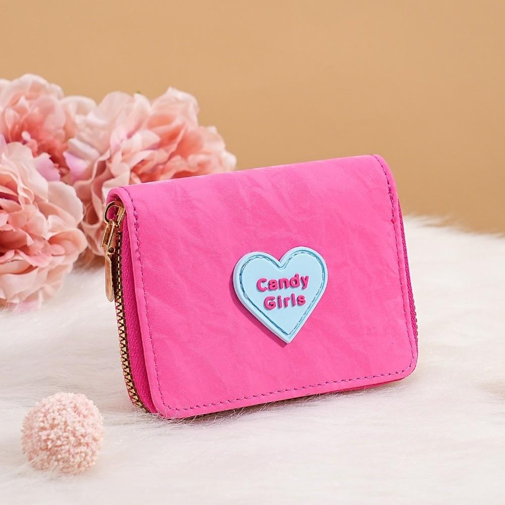 New Heart-shaped Zipper Wallet Multiple Card Slots Candy-Color Student ID Bank Card Holder Short Money Bag розовый
New Heart-shaped Zipper Wallet Multiple Card Slots Candy-Color Student ID Bank Card Holder Short Money Bag розовый
