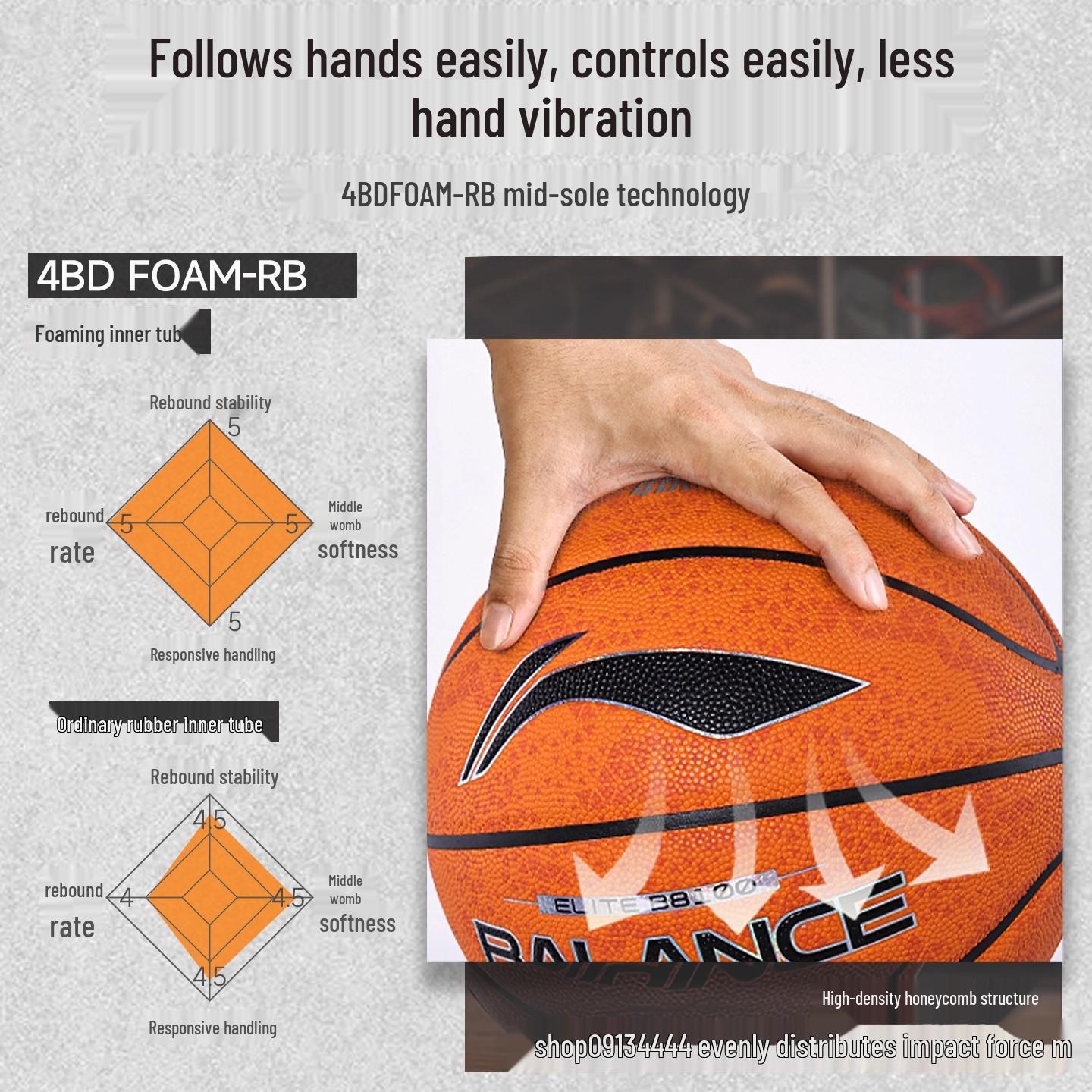 Баскетбольний м яч Li-Ning 4BD для дорослих, розмір 7, для гри в приміщенні/на вулиці, зносостійкий, для професійних тренувань та змагань. LBQK081-D1 Yellow Brown
Баскетбольний м яч Li-Ning 4BD для дорослих, розмір 7, для гри в приміщенні/на вулиці, зносостійкий, для професійних тренувань та змагань. LBQK081-D1 Yellow Brown