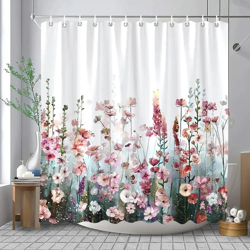 Watercolour Botanical Floral Leaf Shower Curtain Polyester Fabric Washable Home Bathroom Curtains Bathroom Decoration With Hoo W60H190(CM)-1 Pcs
Watercolour Botanical Floral Leaf Shower Curtain Polyester Fabric Washable Home Bathroom Curtains Bathroom Decoration With Hoo W60H190(CM)-1 Pcs