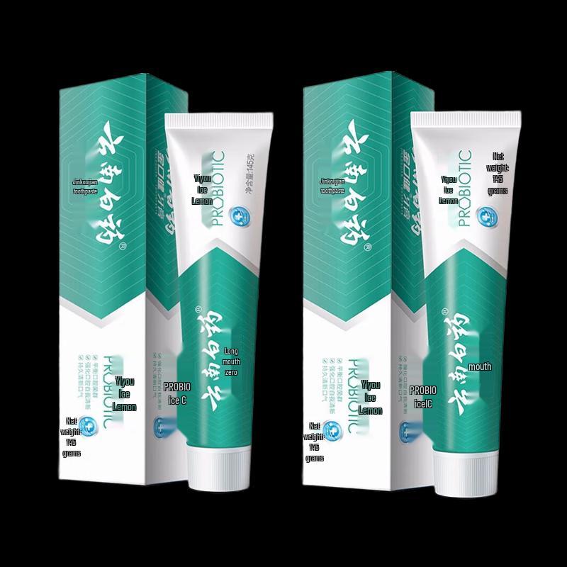 Yunnan Baiyao Jin Kou Jian Ice Lemon Mint Toothpaste
Yunnan Baiyao Jin Kou Jian Ice Lemon Mint Toothpaste