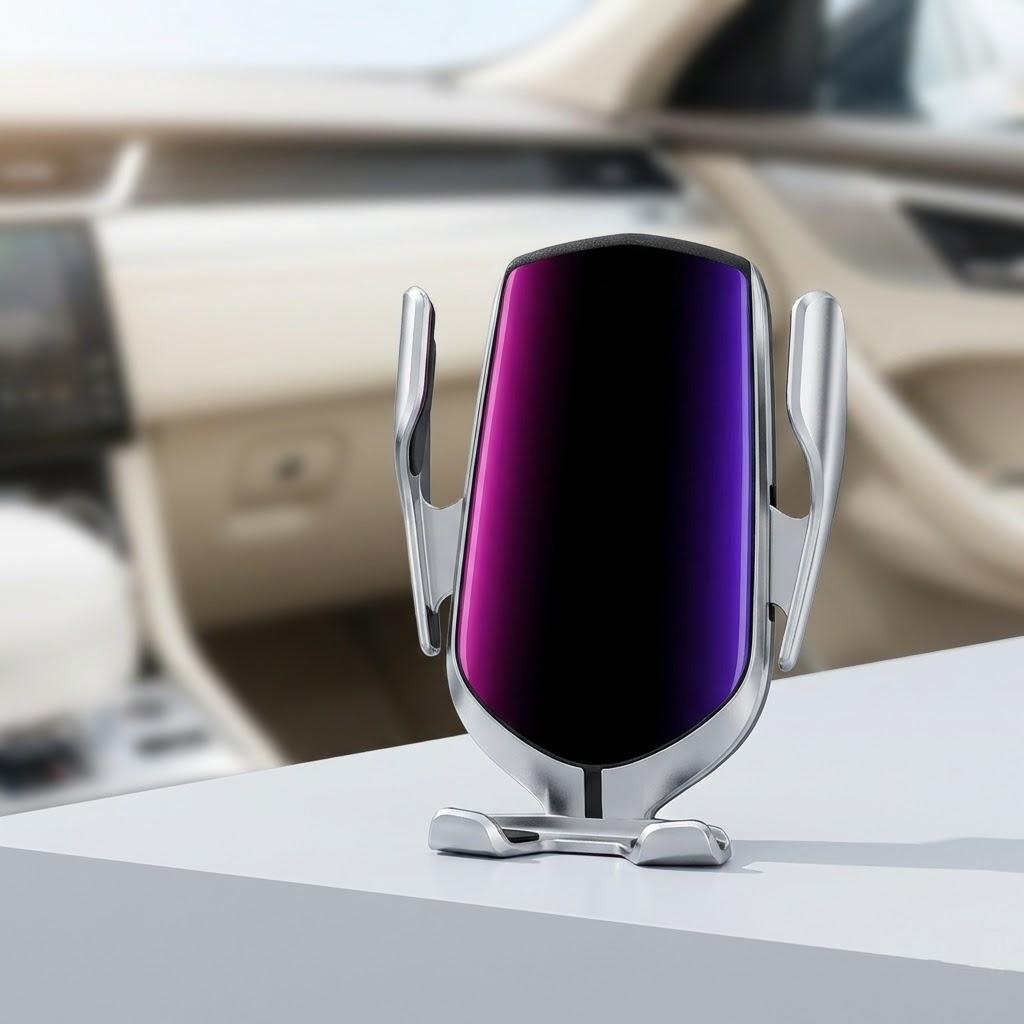 10W Fast Wireless Qi Car Phone Charger Mount with LED Indicator Universal Holder for All Cars срібний
10W Fast Wireless Qi Car Phone Charger Mount with LED Indicator Universal Holder for All Cars срібний
