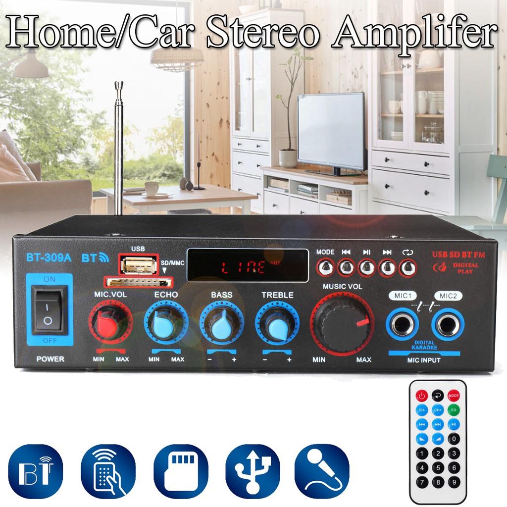 2.0 Channel 220V 800W Black Bluetooth Amplifier with Remote Control Stereo Surround Amplifier
2.0 Channel 220V 800W Black Bluetooth Amplifier with Remote Control Stereo Surround Amplifier