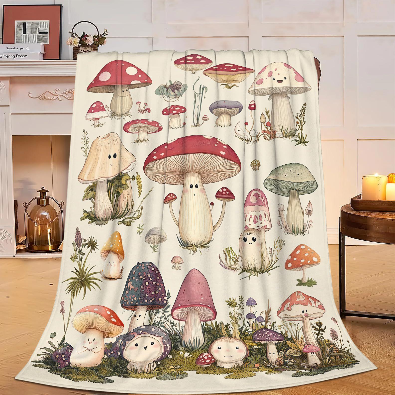Cute vintage mushroom Printed Blanket for Sofa Bed Travel Camping Living Room Office Conditioning Blanket for All Seasons Gifts 75x90cm
Cute vintage mushroom Printed Blanket for Sofa Bed Travel Camping Living Room Office Conditioning Blanket for All Seasons Gifts 75x90cm