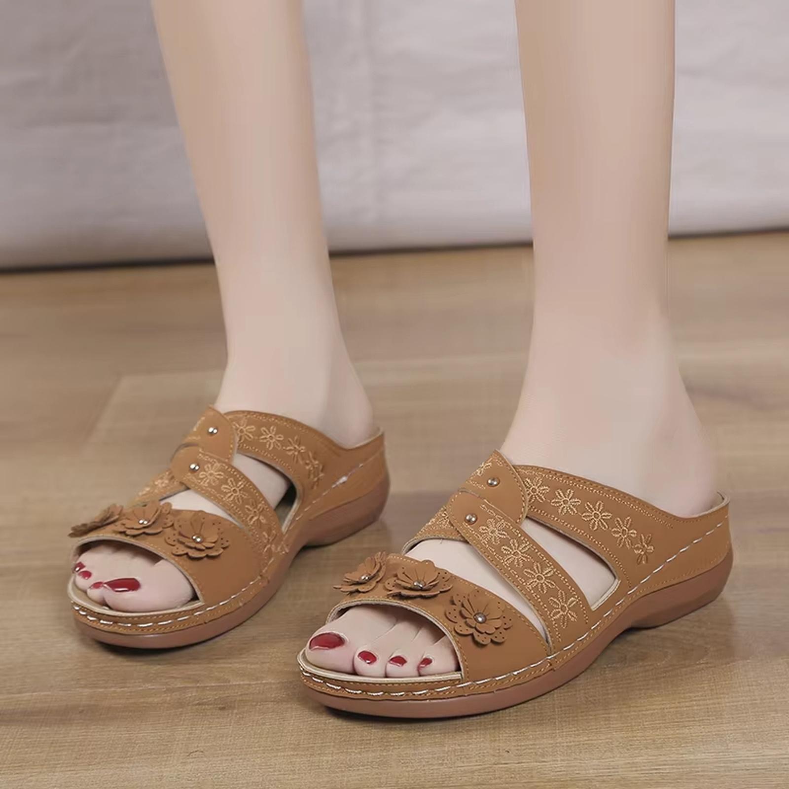 Women s Plus Size Peep Toe Sandals Summer Beach Slides 40 коричневий
Women s Plus Size Peep Toe Sandals Summer Beach Slides 40 коричневий