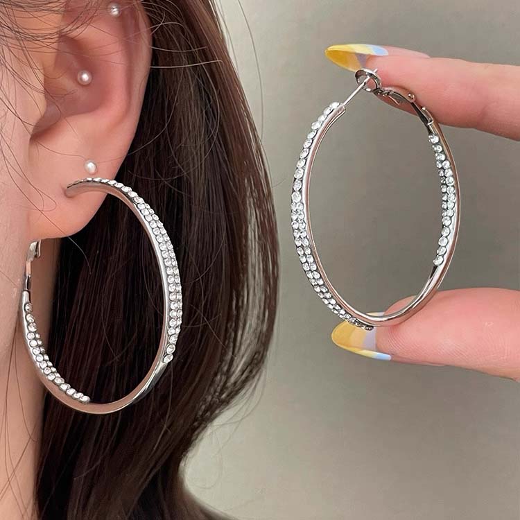 925 Sterling Silver Earrings For Women Trendy Geometric Big Round Zircon Earring Jewelry Prevent Allergy Party Gift Accessories
925 Sterling Silver Earrings For Women Trendy Geometric Big Round Zircon Earring Jewelry Prevent Allergy Party Gift Accessories