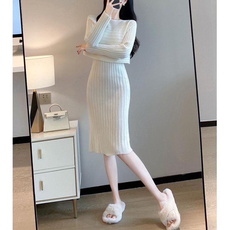Korean Elegant Two-Piece Knit Sweater Dress for Women - Autumn/Winter Mid-Length Style M
Korean Elegant Two-Piece Knit Sweater Dress for Women - Autumn/Winter Mid-Length Style M