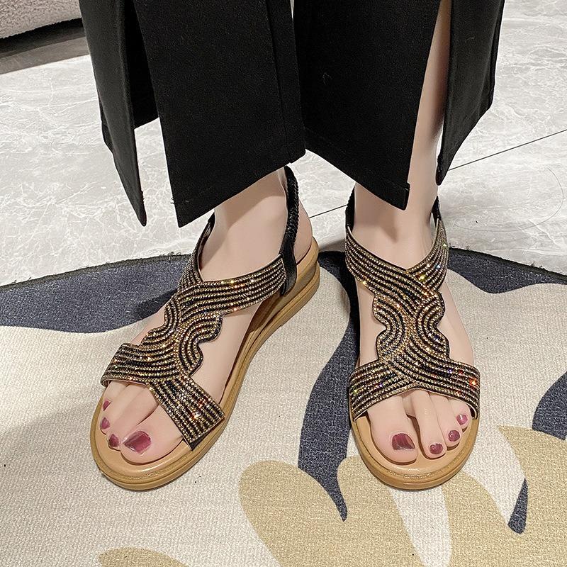 Slope Heel Sandals Women Season Fashion Rhinestone Fish Mouth Roman Style Women s Shoes 42 срібний
Slope Heel Sandals Women Season Fashion Rhinestone Fish Mouth Roman Style Women s Shoes 42 срібний