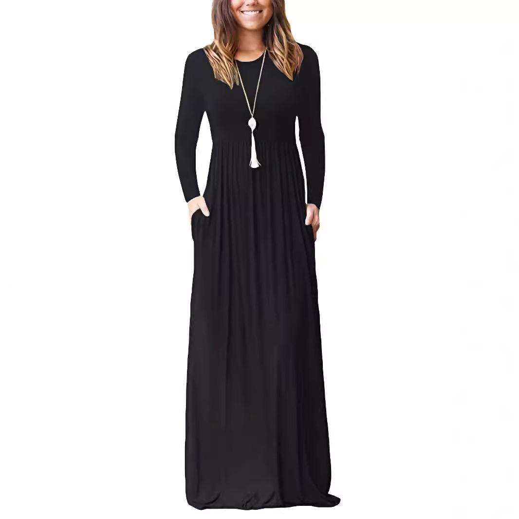 Elegant Long Sleeve Solid Color Literary Dress for Autumn & Winter (L407P) XL чорний
Elegant Long Sleeve Solid Color Literary Dress for Autumn & Winter (L407P) XL чорний