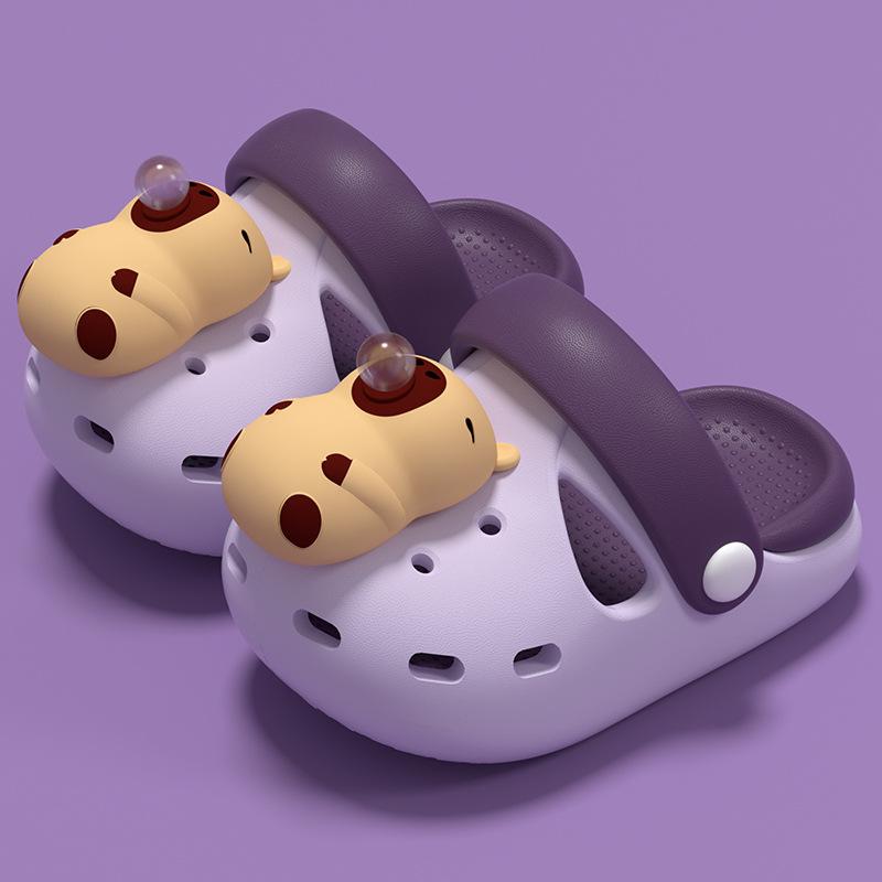 Bubble-blowing Capybara children s slippers, boys clogs, new summer outdoor non-slip sandals for girls 21CM фіолетовий
Bubble-blowing Capybara children s slippers, boys clogs, new summer outdoor non-slip sandals for girls 21CM фіолетовий