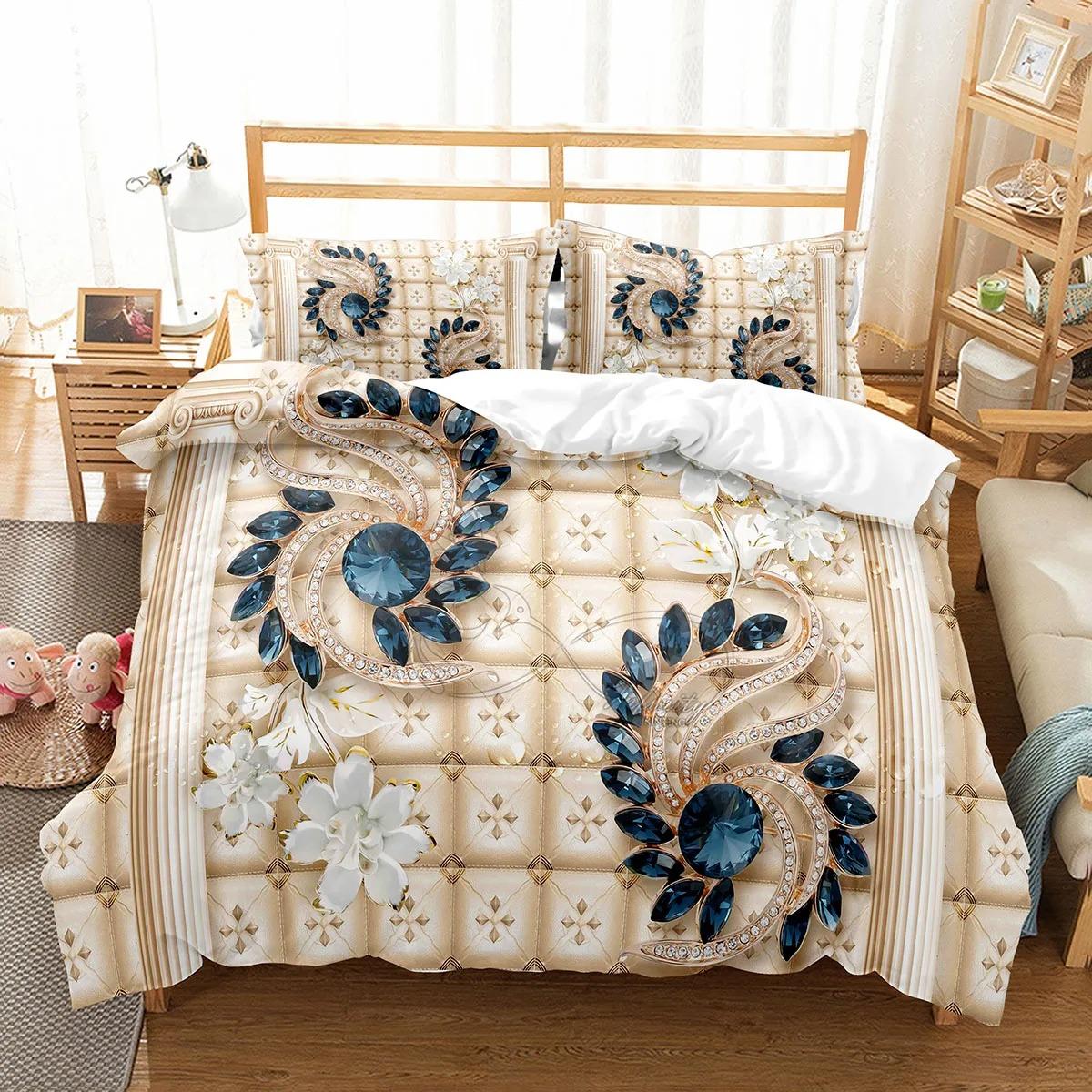 Luxury Floral Duvet Cover Single Twin King Queen Size Geometric Bedding Set Microfiber For Girl Teen Adult Room EU Single 135x200cm
Luxury Floral Duvet Cover Single Twin King Queen Size Geometric Bedding Set Microfiber For Girl Teen Adult Room EU Single 135x200cm