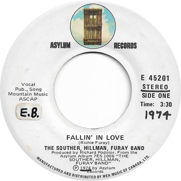 7inch Record SOUTHERHILLMANFURAY BAND Fallin In Love E45201 Asylum Records 1974 Canada Rock Used
7inch Record SOUTHERHILLMANFURAY BAND Fallin In Love E45201 Asylum Records 1974 Canada Rock Used