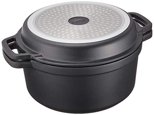 Cotta Waterless Cooking Pot, Black, Diameter: 24cm, Height: 11.5cm, Lid: 3.5cm, 91469
Cotta Waterless Cooking Pot, Black, Diameter: 24cm, Height: 11.5cm, Lid: 3.5cm, 91469