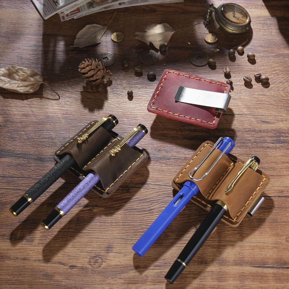 PU Leather Notebook Pen Holder Double Slot Pencil Sleeve Pen Cover Notebook Planner Accessories синій
PU Leather Notebook Pen Holder Double Slot Pencil Sleeve Pen Cover Notebook Planner Accessories синій