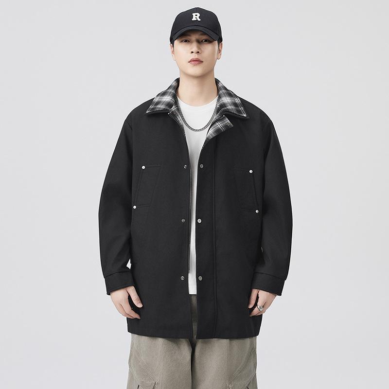 Men s Long Coats, New Jackets, Jackets, Plaid Lapels, Fashionable Urban Relaxation and Leisure. M
Men s Long Coats, New Jackets, Jackets, Plaid Lapels, Fashionable Urban Relaxation and Leisure. M