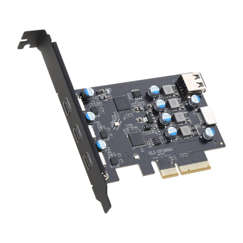 1PC PCI-E 4X PCI-Express to USB 3.2 Gen2 Type-C 3- Port pansion Card Asm3142 Chip 20Gbps Support PCi-E 4 6 16
1PC PCI-E 4X PCI-Express to USB 3.2 Gen2 Type-C 3- Port pansion Card Asm3142 Chip 20Gbps Support PCi-E 4 6 16
