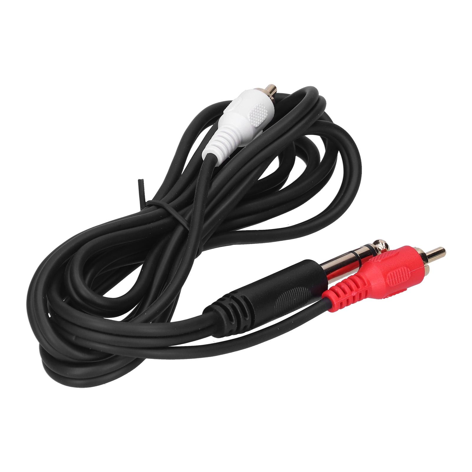 1.5M 4.9ft 6.35mm GoldPlated Plug Male to Dual RCA Male Audio Cable Connector Wire
1.5M 4.9ft 6.35mm GoldPlated Plug Male to Dual RCA Male Audio Cable Connector Wire