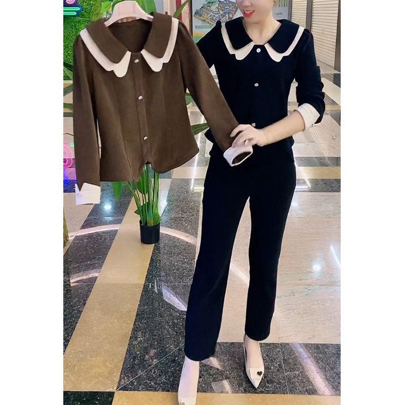 Women s Trendy Slimming Suit: 2025 Spring/Autumn Two-Piece Set with Waist-Cinching Top and Casual Pants 4XL for 145-160 jin
Women s Trendy Slimming Suit: 2025 Spring/Autumn Two-Piece Set with Waist-Cinching Top and Casual Pants 4XL for 145-160 jin