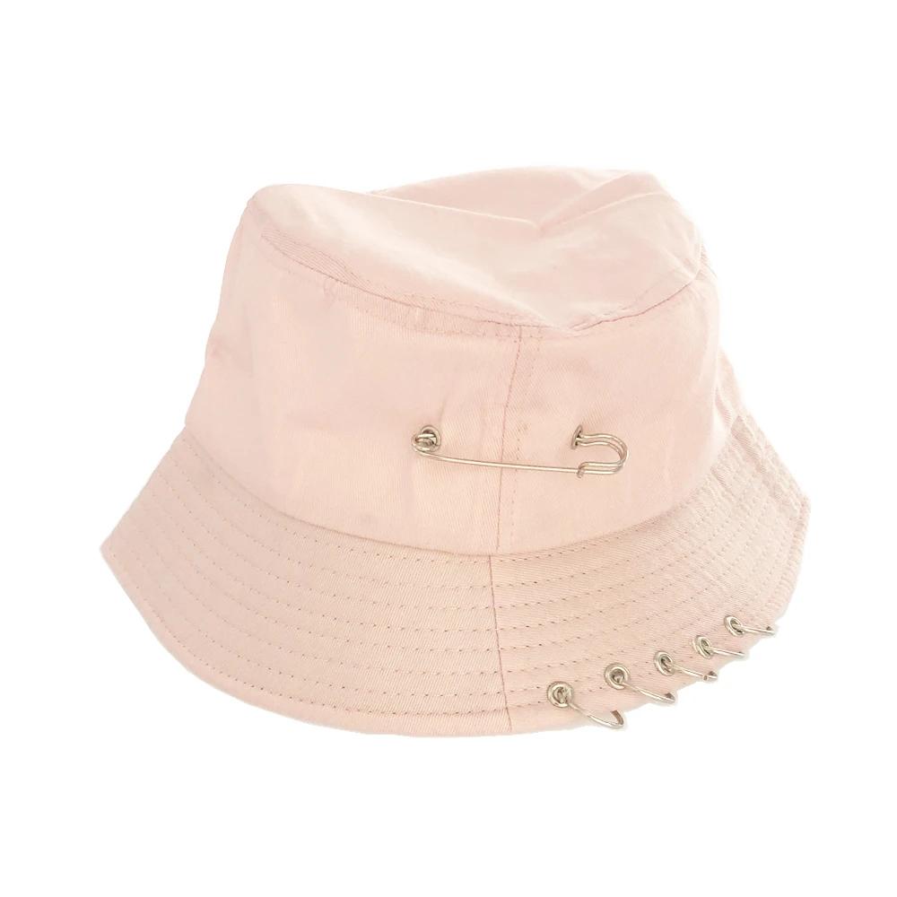Unisex Cotton Bucket Hat Solid Color Fishermen Cap Iron Pin Rings Personality Factory Sells рожевий
Unisex Cotton Bucket Hat Solid Color Fishermen Cap Iron Pin Rings Personality Factory Sells рожевий