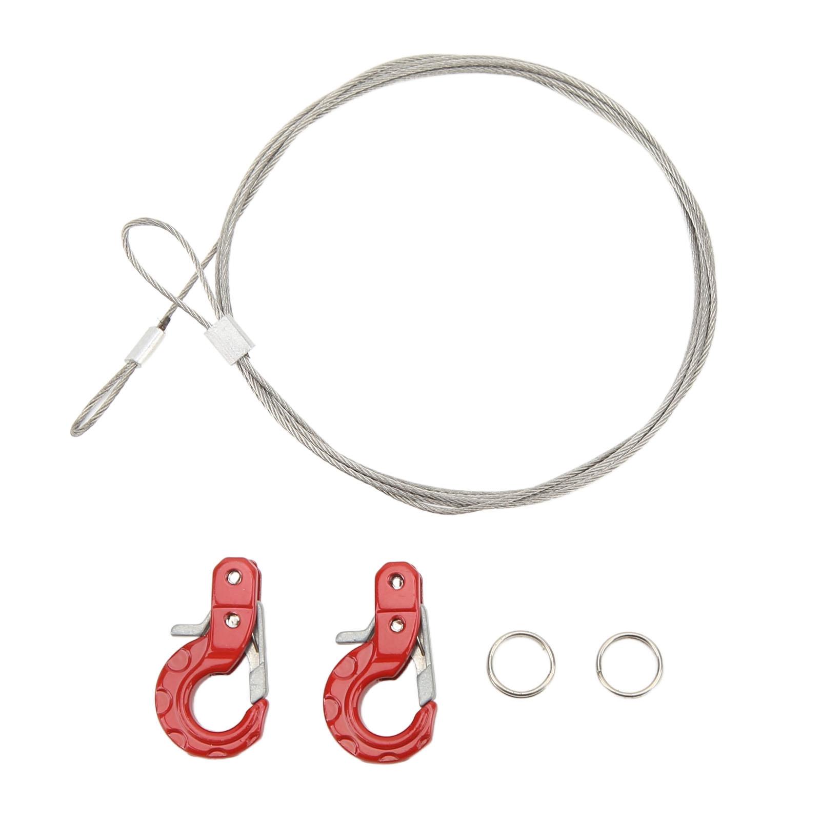 2pcs RC Metal Trailer Hook Aluminum Alloy Steel Rope Lightweight Compact RC Chain Hook for SCX10
2pcs RC Metal Trailer Hook Aluminum Alloy Steel Rope Lightweight Compact RC Chain Hook for SCX10