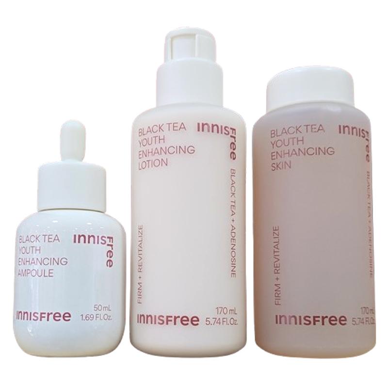 Innisfree Black Tea Youth Enhancing Skin & Lotion 170ml + Ampoule 50ml Set | Korean Hydrating Skincare, Vitality & Daily Care Skin 170ml + Lotion 170ml + Ampoule 50ml
Innisfree Black Tea Youth Enhancing Skin & Lotion 170ml + Ampoule 50ml Set | Korean Hydrating Skincare, Vitality & Daily Care Skin 170ml + Lotion 170ml + Ampoule 50ml