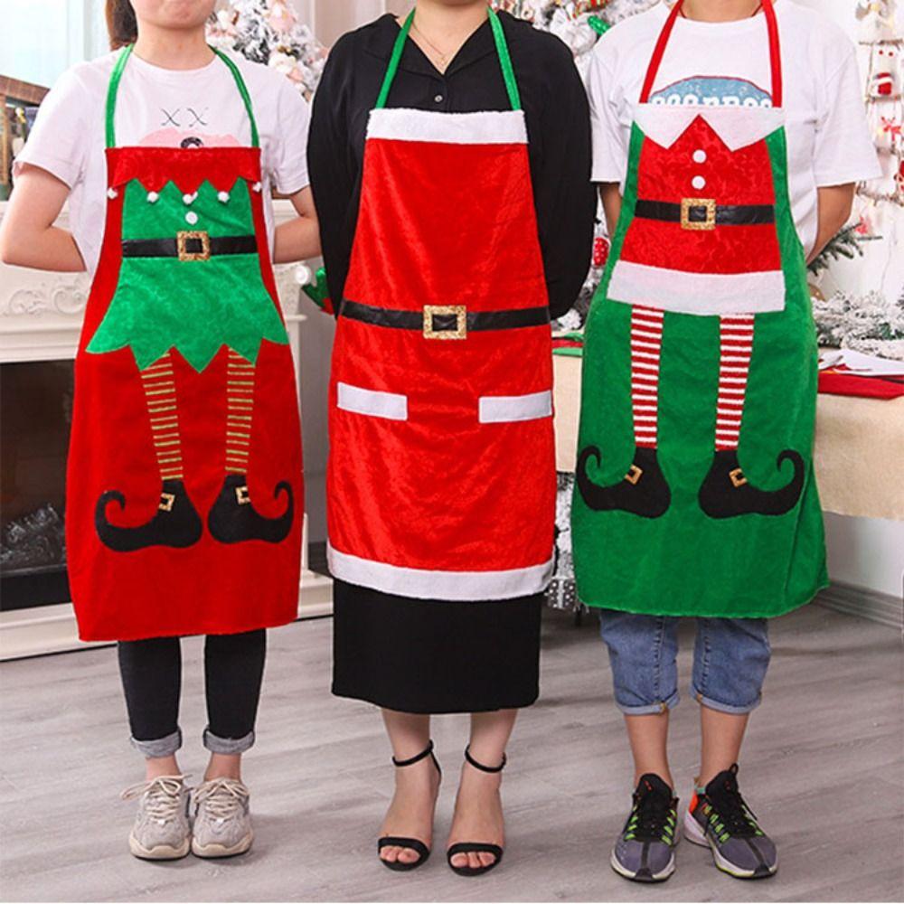 Elf Santa Claus Apron Velvet Kitchen Cooking Apron Cute Christmas Kitchen Apron Men and Women Style A
Elf Santa Claus Apron Velvet Kitchen Cooking Apron Cute Christmas Kitchen Apron Men and Women Style A