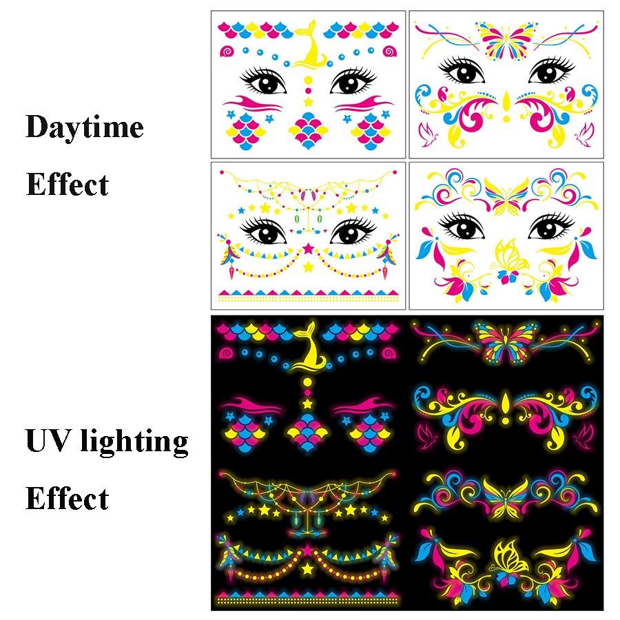 4 Sheets Temporary Butterfly For Women Face Tattoo Sticker temporary tattoo UV Fluorescence Waterproof Jewelry Style 4 різнокольоровий
4 Sheets Temporary Butterfly For Women Face Tattoo Sticker temporary tattoo UV Fluorescence Waterproof Jewelry Style 4 різнокольоровий
