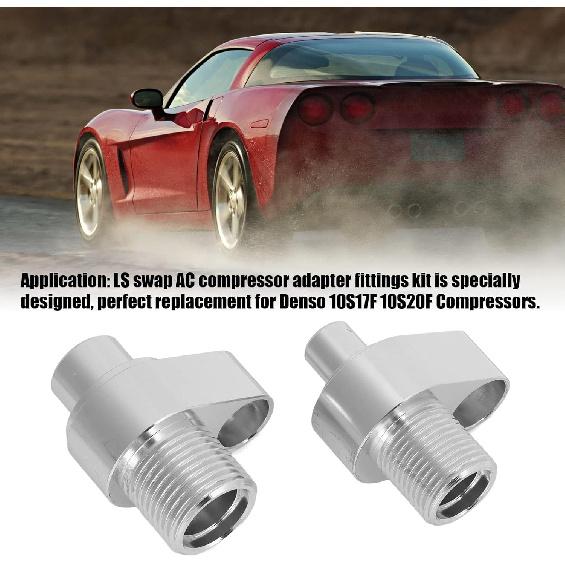 Aramox LS AC Compressor Adapter Fittings, 8AN 10AN A/C Quick Connector Fittings, 451-1105 451-1106 440-822 440-823 Fit for 10S17F F Compressors
Aramox LS AC Compressor Adapter Fittings, 8AN 10AN A/C Quick Connector Fittings, 451-1105 451-1106 440-822 440-823 Fit for 10S17F F Compressors