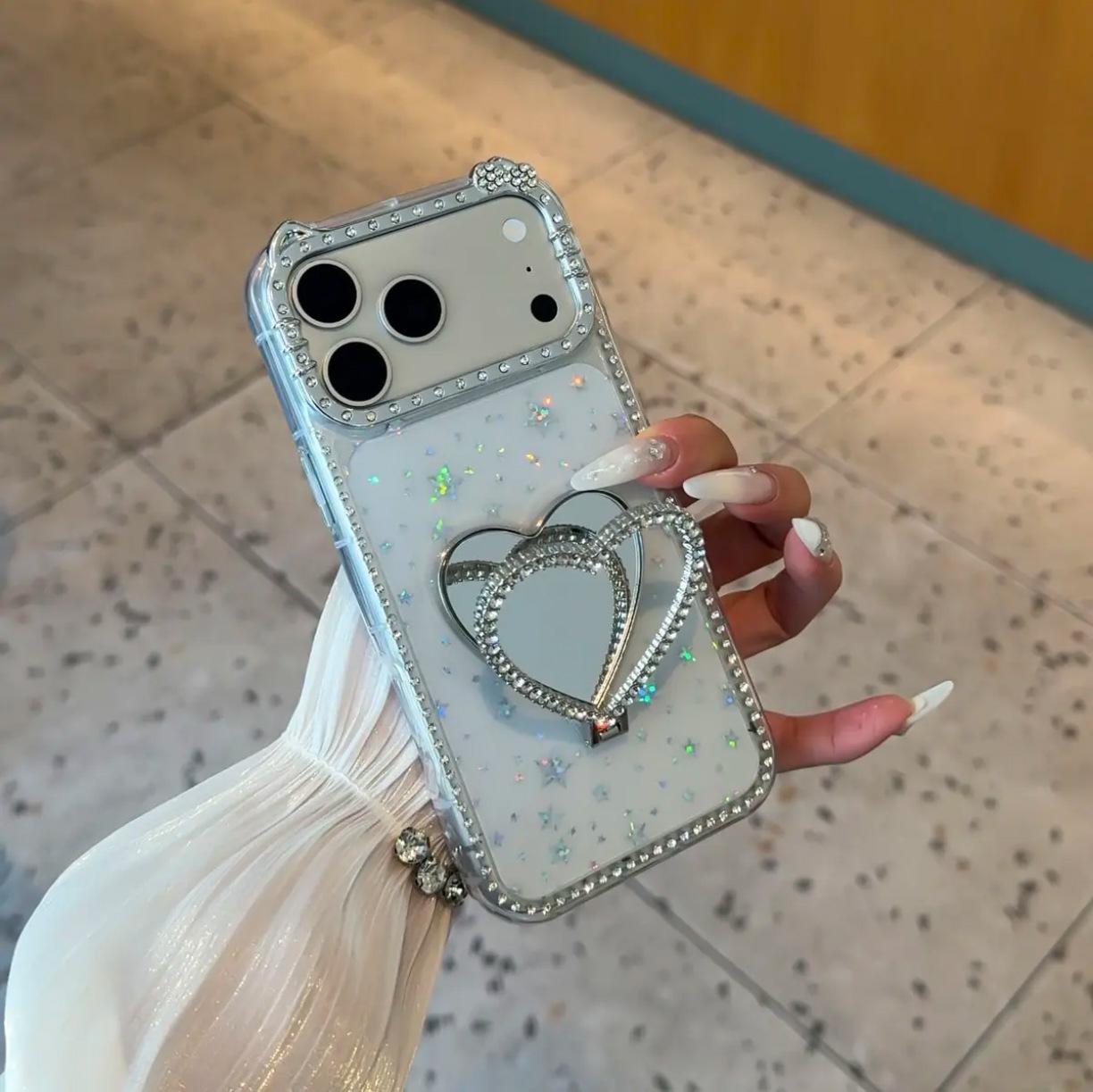 Love Heart Bow Knot Stand Diamond Case for Apple iPhone 16 Pro/17 Pro Max iPhone 12
Love Heart Bow Knot Stand Diamond Case for Apple iPhone 16 Pro/17 Pro Max iPhone 12