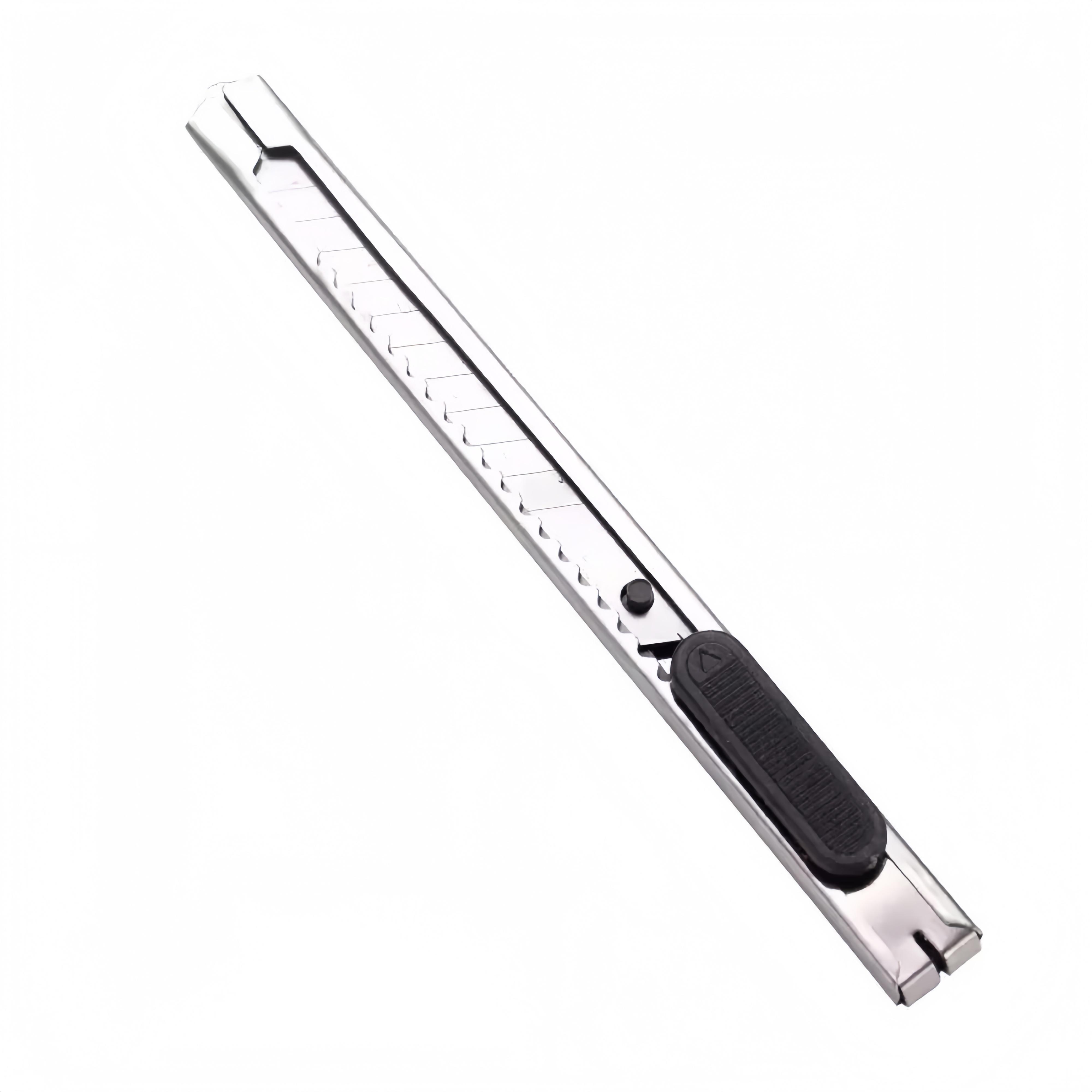 Retractable Utility Knife Stainless Steel Box Cutter Small Estilete Profissional Office School Art Supplies Parcel cutting knife
Retractable Utility Knife Stainless Steel Box Cutter Small Estilete Profissional Office School Art Supplies Parcel cutting knife