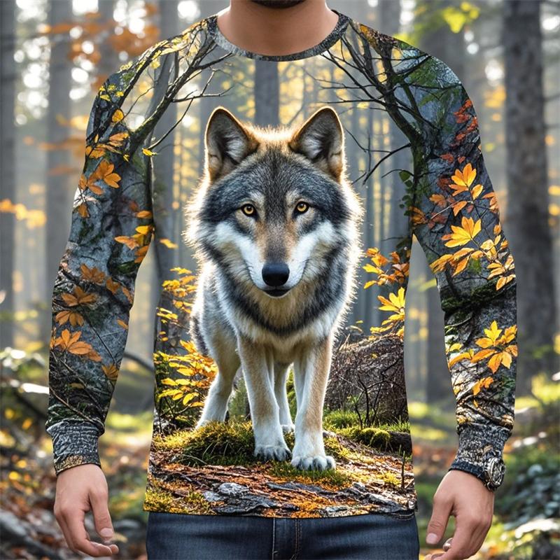 Модные футболки с графикой волка Харадзюку Животное 3D-принт Футболка с длинным рукавом для мужчин Одежда Весна и Осень Унисекс Уличная одежда XXS
Модные футболки с графикой волка Харадзюку Животное 3D-принт Футболка с длинным рукавом для мужчин Одежда Весна и Осень Унисекс Уличная одежда XXS