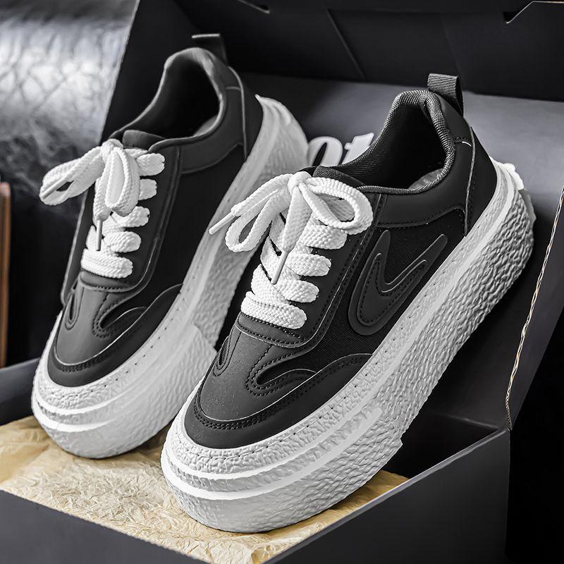 Черные парусиновые низкие кеды на платформе: Мужская мода осень 2025, повседневная обувь в корейском стиле 39
Черные парусиновые низкие кеды на платформе: Мужская мода осень 2025, повседневная обувь в корейском стиле 39