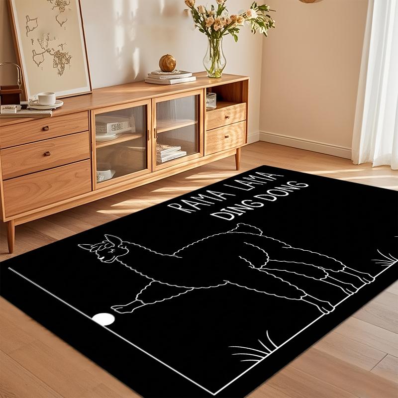 Rama Lama Ding Dong Funny Llama Area Rug Non Slip Soft Floor Carpet for Living Room Bedroom Dorm Humorous Decor 40X60cm
Rama Lama Ding Dong Funny Llama Area Rug Non Slip Soft Floor Carpet for Living Room Bedroom Dorm Humorous Decor 40X60cm