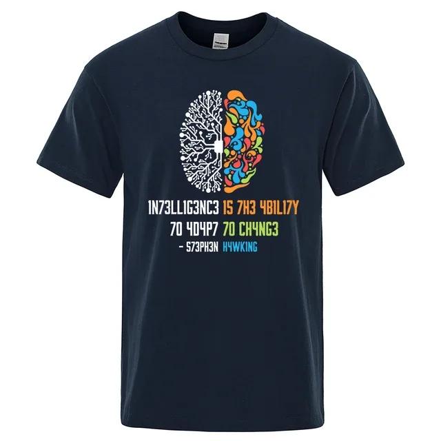 intelligence Is The Ability To Adapt To Change Tops Men Women Shirt Loose Clothing Loose Cotton Oversize Tshirt Hip Hop Tops XXXXXL темно-синього кольору
intelligence Is The Ability To Adapt To Change Tops Men Women Shirt Loose Clothing Loose Cotton Oversize Tshirt Hip Hop Tops XXXXXL темно-синього кольору