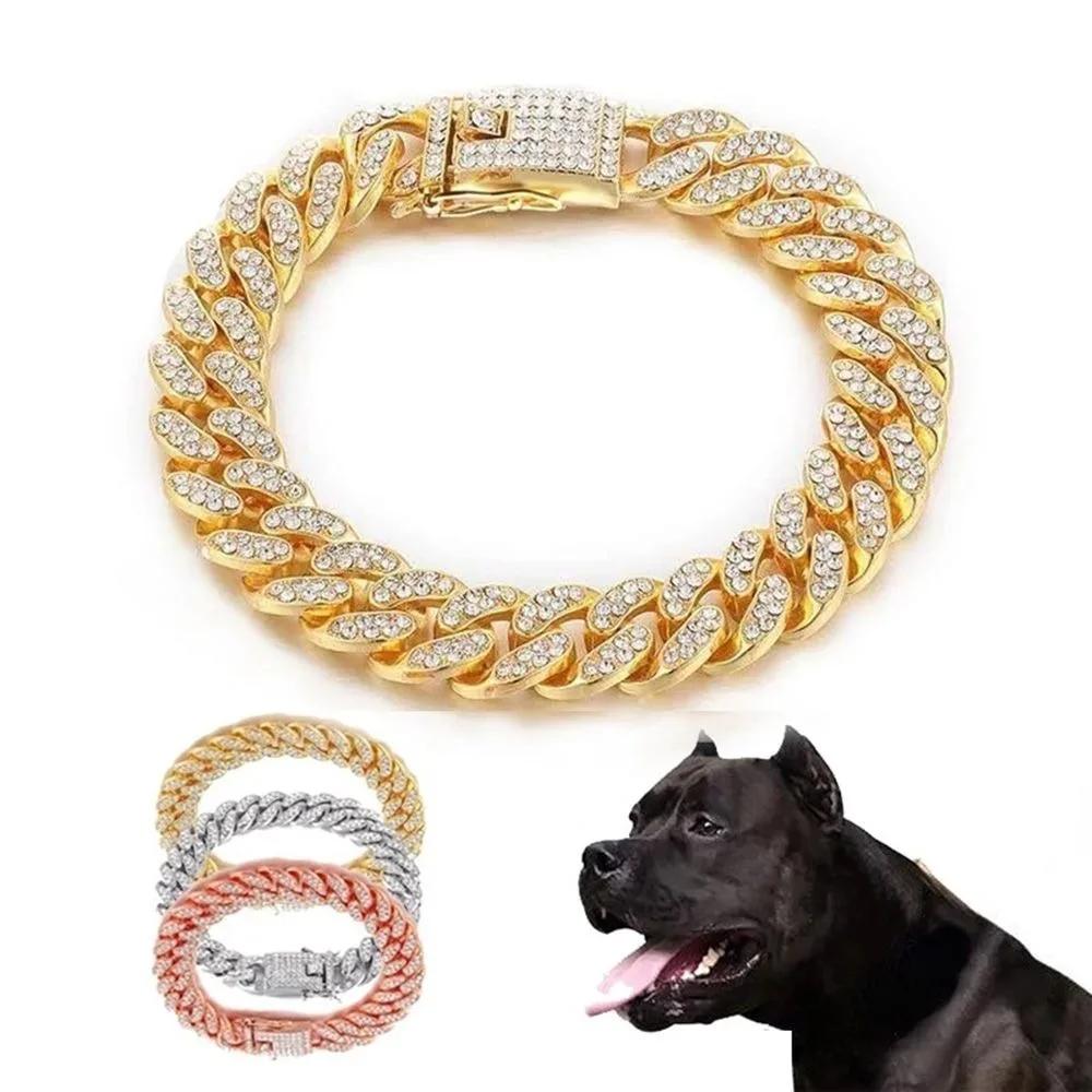Rhinestone Dog Chain Collar Metal Chain Collar Luxury Stainless Steel Puppy Cat Chain Collar Dog Jewelry 8inch(20cm) золотий
Rhinestone Dog Chain Collar Metal Chain Collar Luxury Stainless Steel Puppy Cat Chain Collar Dog Jewelry 8inch(20cm) золотий