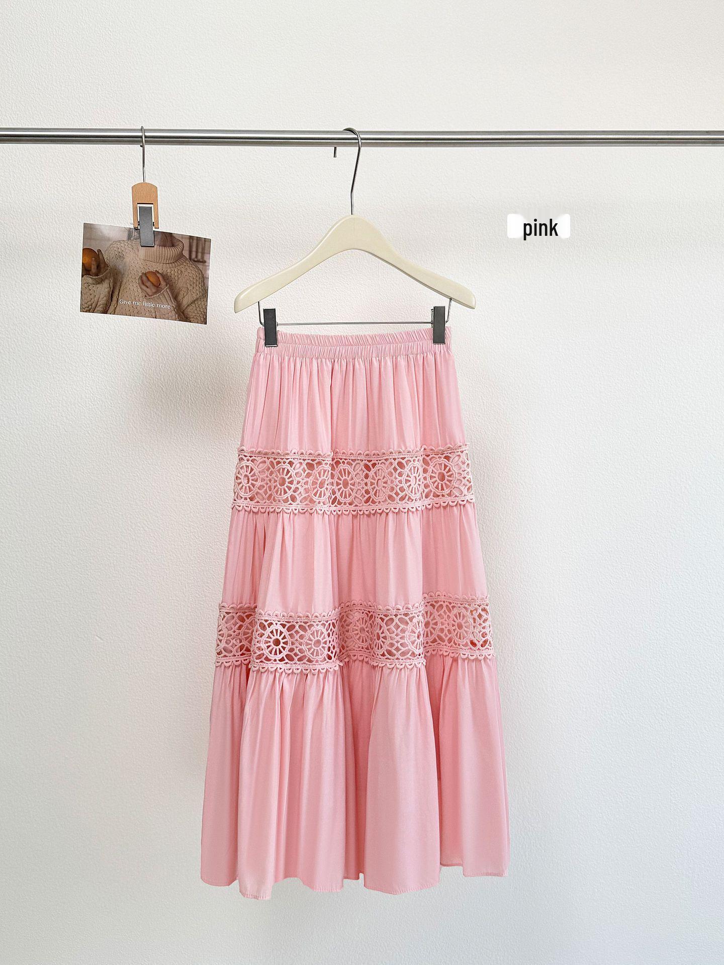 Women s Water-Soluble Floral Embroidery Midi Skirt - Spring/Summer 2026 A-Line Princess Style One Size рожевий
Women s Water-Soluble Floral Embroidery Midi Skirt - Spring/Summer 2026 A-Line Princess Style One Size рожевий