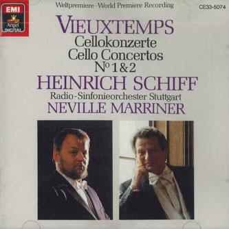 CD VIEUXTEMPS HEINRICH SCHIFF Cello Concertos Nos. 1 2 CE335074 EMI Japan Classical Used
CD VIEUXTEMPS HEINRICH SCHIFF Cello Concertos Nos. 1 2 CE335074 EMI Japan Classical Used