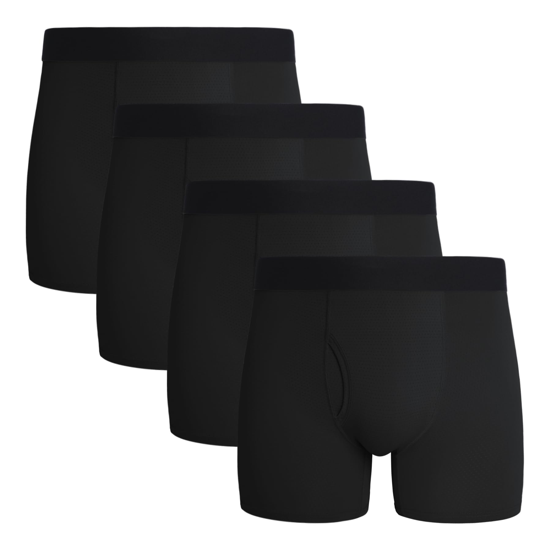 POPKOK Men s Boxer Briefs, Mesh Front Opening, Sports Underwear, Set of 4 (Black, Size M)
POPKOK Men s Boxer Briefs, Mesh Front Opening, Sports Underwear, Set of 4 (Black, Size M)