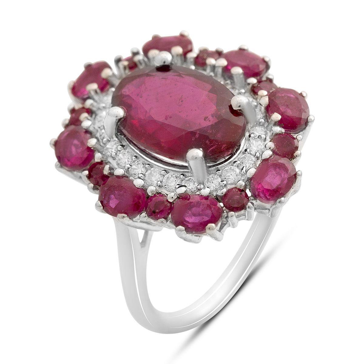 Silver ring with a natural ruby, cubic zirconia, item weight 5.61 g (2205319) 17.5 rubine червоний колір
Silver ring with a natural ruby, cubic zirconia, item weight 5.61 g (2205319) 17.5 rubine червоний колір