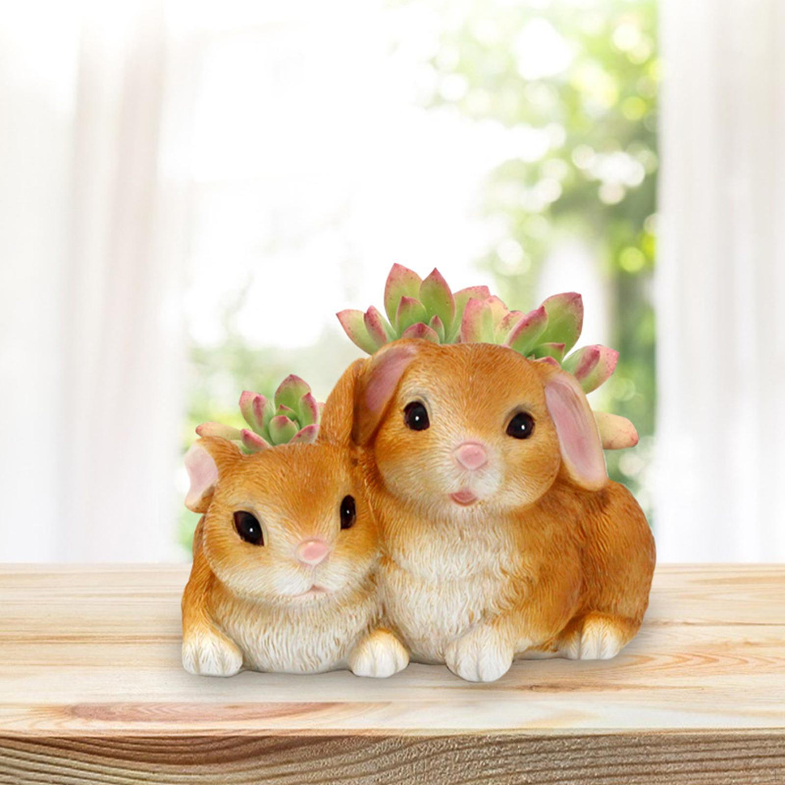 Cartoon Bunny Figurines Flower Planters Decorative Easter Pot Plant
Cartoon Bunny Figurines Flower Planters Decorative Easter Pot Plant
