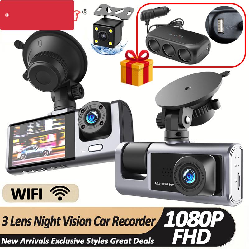 3-канальный видеорегистратор для автомобилей 1080P Видеорегистратор Камера заднего вида для автомобиля Ночное видение Автомобильный видеорегистратор Черный ящик Автомобильный аксессуар
3-канальный видеорегистратор для автомобилей 1080P Видеорегистратор Камера заднего вида для автомобиля Ночное видение Автомобильный видеорегистратор Черный ящик Автомобильный аксессуар