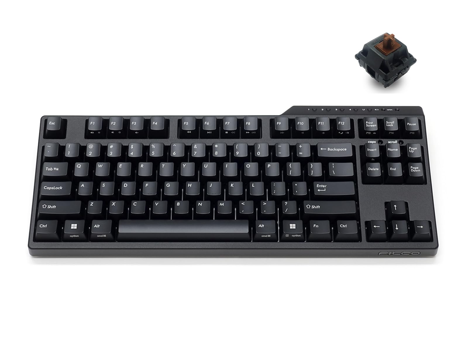 FILCO Majestouch Convertible 3 Mechanical English 87 Brown Bluetooth Wireless USB Wired DIP Matte Black Keyboard, Layout, Keys, Tenkeyless, Switch,
FILCO Majestouch Convertible 3 Mechanical English 87 Brown Bluetooth Wireless USB Wired DIP Matte Black Keyboard, Layout, Keys, Tenkeyless, Switch,