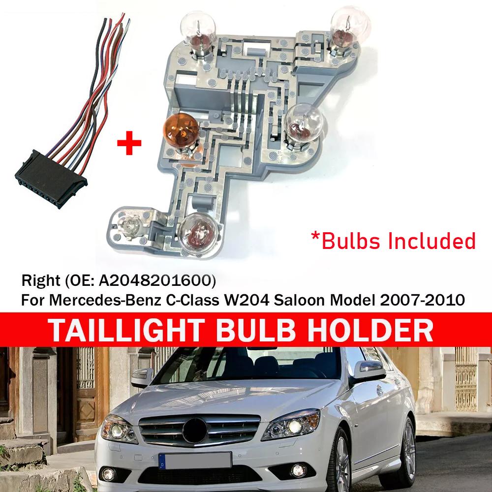 Left/Right Tail Light Socket Circuit Board With Bulbs W/Wiring For Mercedes-Benz W204 C-Class 2007–2010 A2048201500 A2048201600
Left/Right Tail Light Socket Circuit Board With Bulbs W/Wiring For Mercedes-Benz W204 C-Class 2007–2010 A2048201500 A2048201600