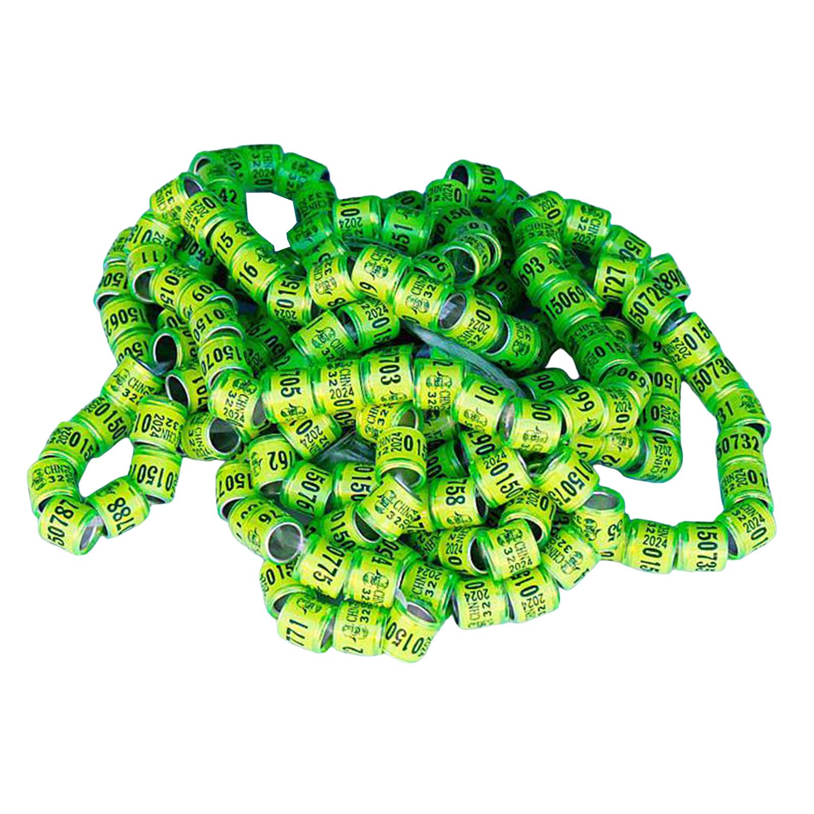 100Pcs Dove Foot Bands Portable Pigeon Leg Rings for Quail Chicks Lovebird
100Pcs Dove Foot Bands Portable Pigeon Leg Rings for Quail Chicks Lovebird
