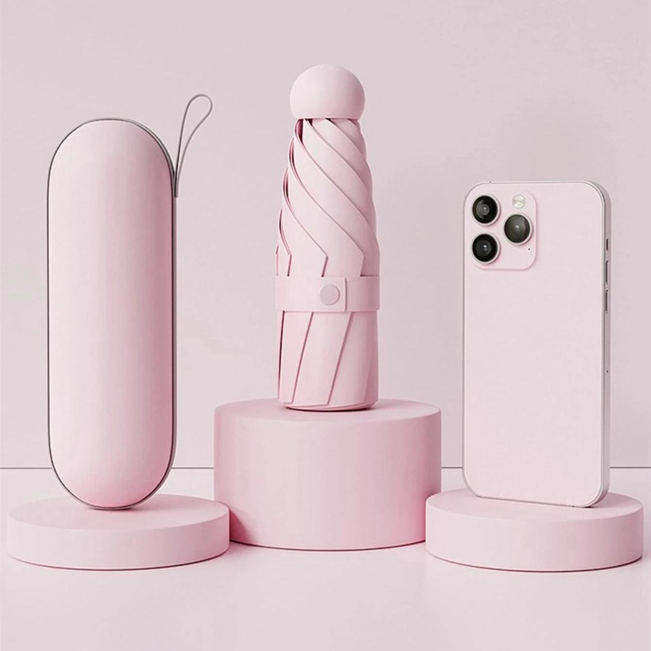 1 шт. Мини-зонт с защитой от УФ-лучей для солнечных и дождливых дней, портативный с УФ-покрытием и 6 усиленными спицами пляжный зонт full-fiber&6K розовый
1 шт. Мини-зонт с защитой от УФ-лучей для солнечных и дождливых дней, портативный с УФ-покрытием и 6 усиленными спицами пляжный зонт full-fiber&6K розовый