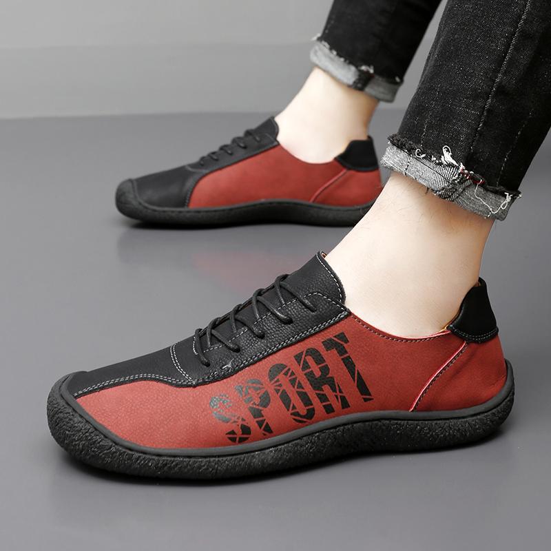 Мужская кожаная обувь ручной работы, повседневная походная обувь, шнуровка, для ходьбы, вождения, с широким носком, большего размера 47 красный
Мужская кожаная обувь ручной работы, повседневная походная обувь, шнуровка, для ходьбы, вождения, с широким носком, большего размера 47 красный