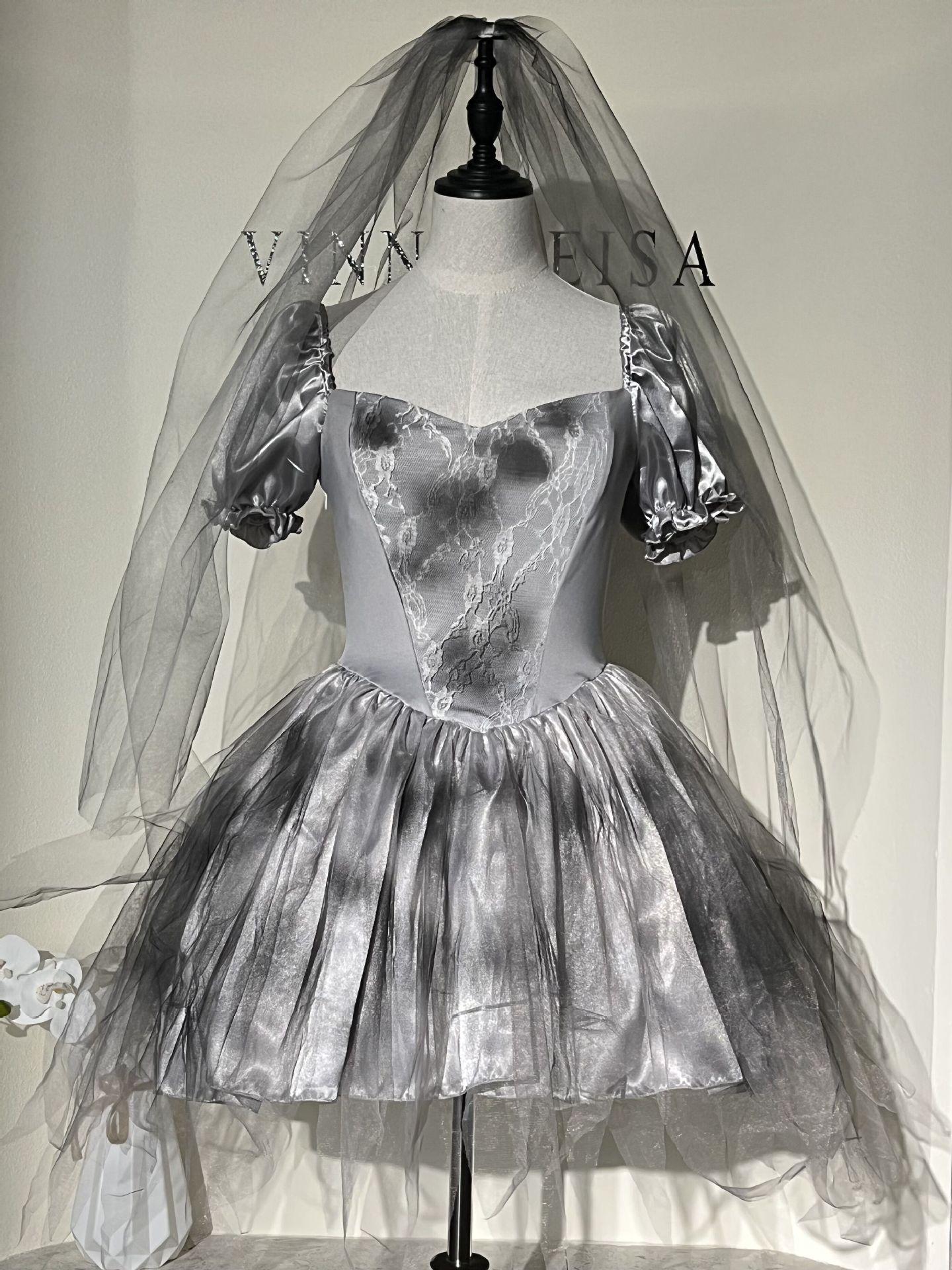 Halloween hell ghost bride dress cos women s clothing, new party zombie vampire costume XL
Halloween hell ghost bride dress cos women s clothing, new party zombie vampire costume XL